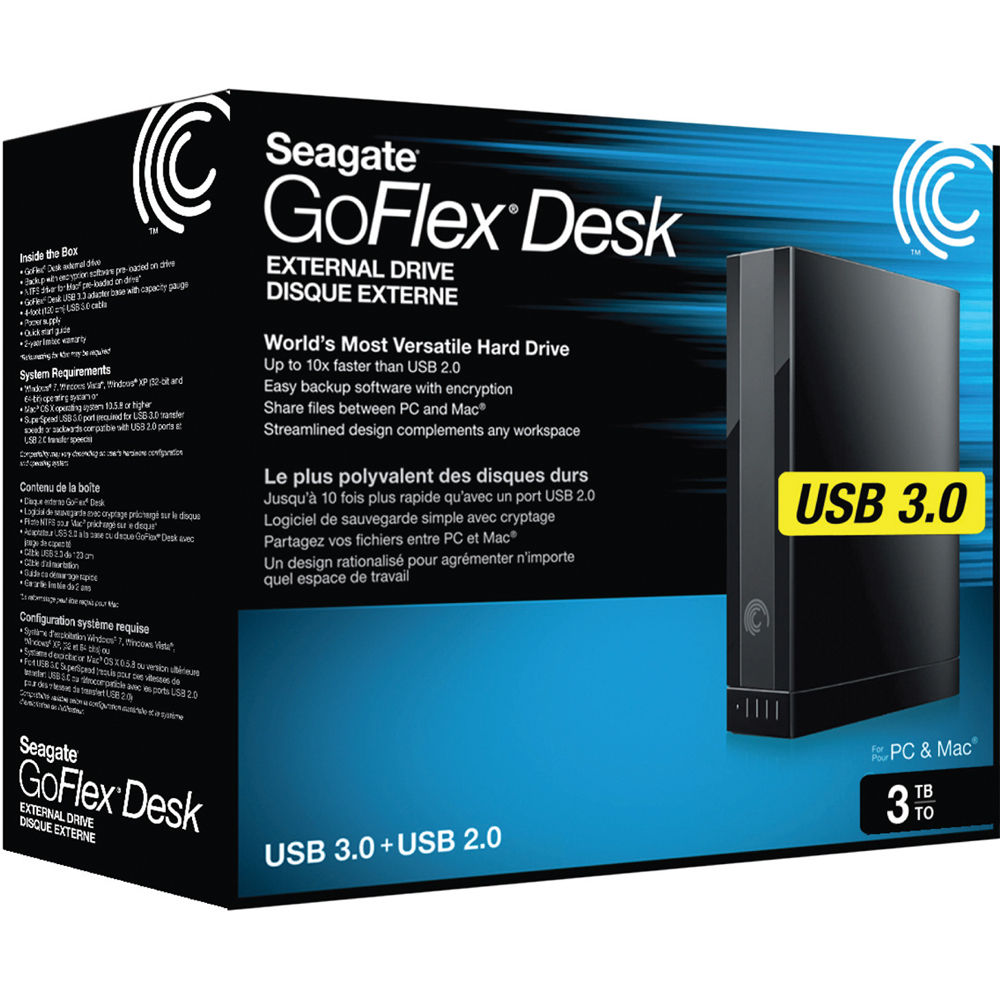 Seagate 1tb Freeagent Goflex Desk External Hard Drive