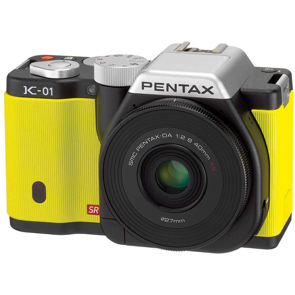 Pentax K 01 Digital Camera With 40mm Lens Yellow B H