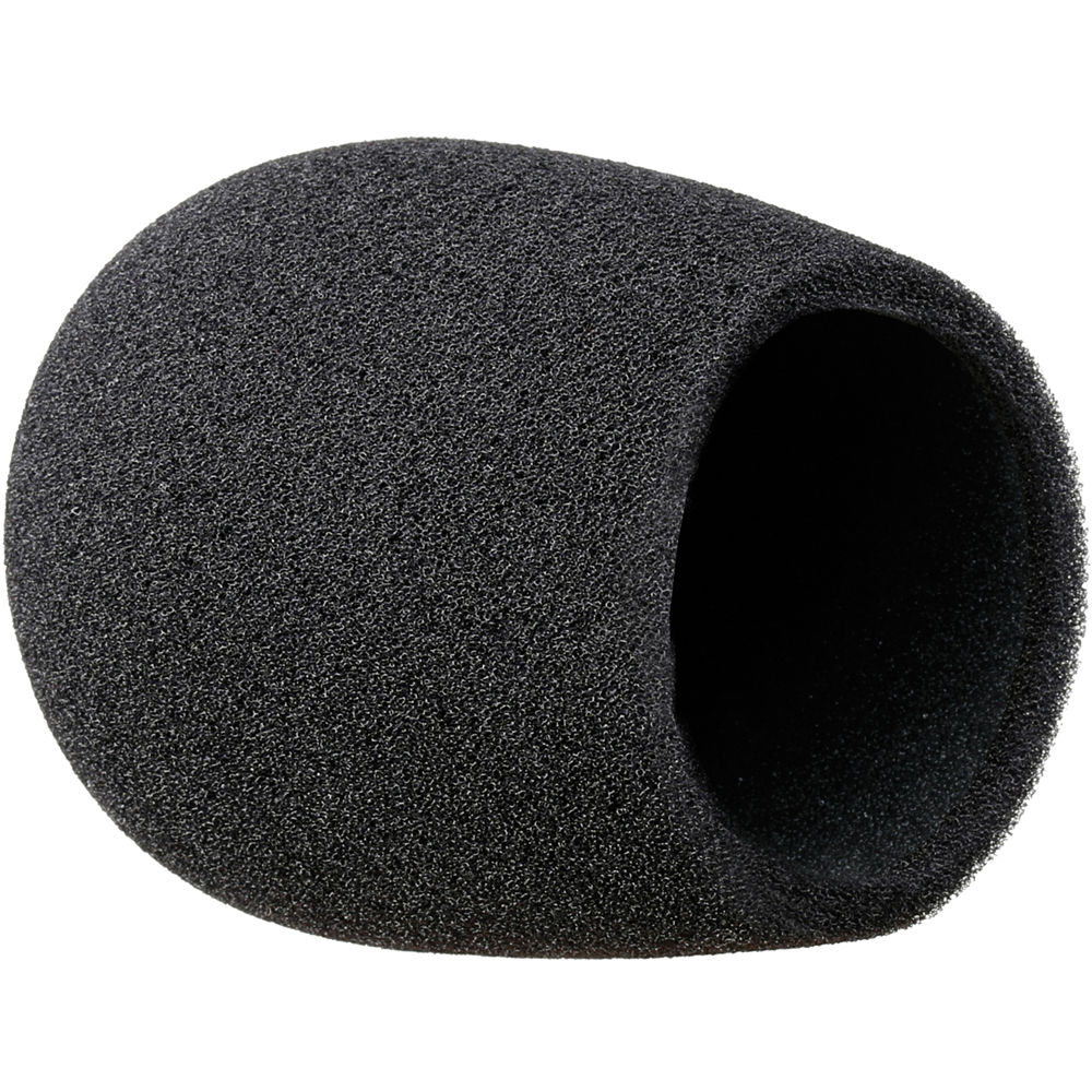 Auray Foam Windscreen for 1-3//8 Diameter Microphones Black