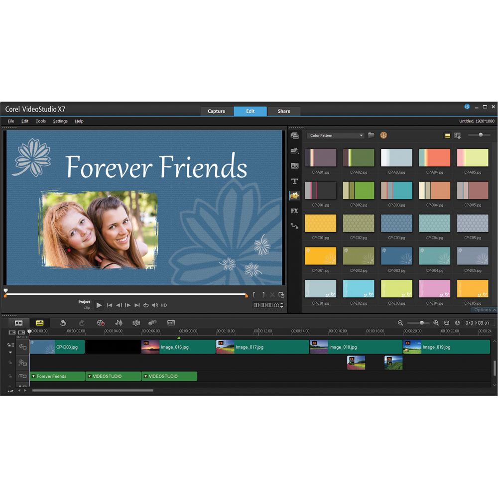 Corel Videostudio Pro X7 Video Editing Software Esdvsprx7mlam