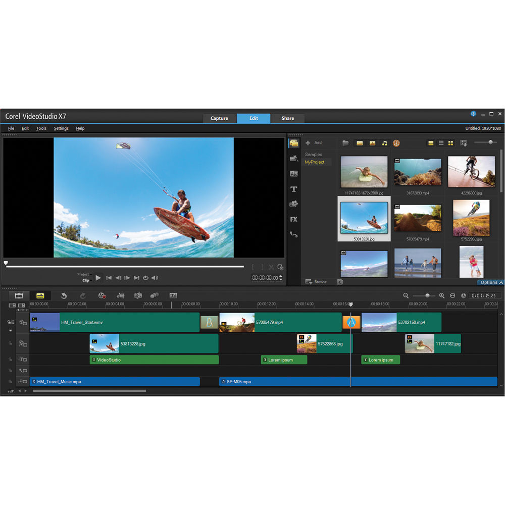 Corel Videostudio Pro X7 Video Editing Software Esdvsprx7mlam