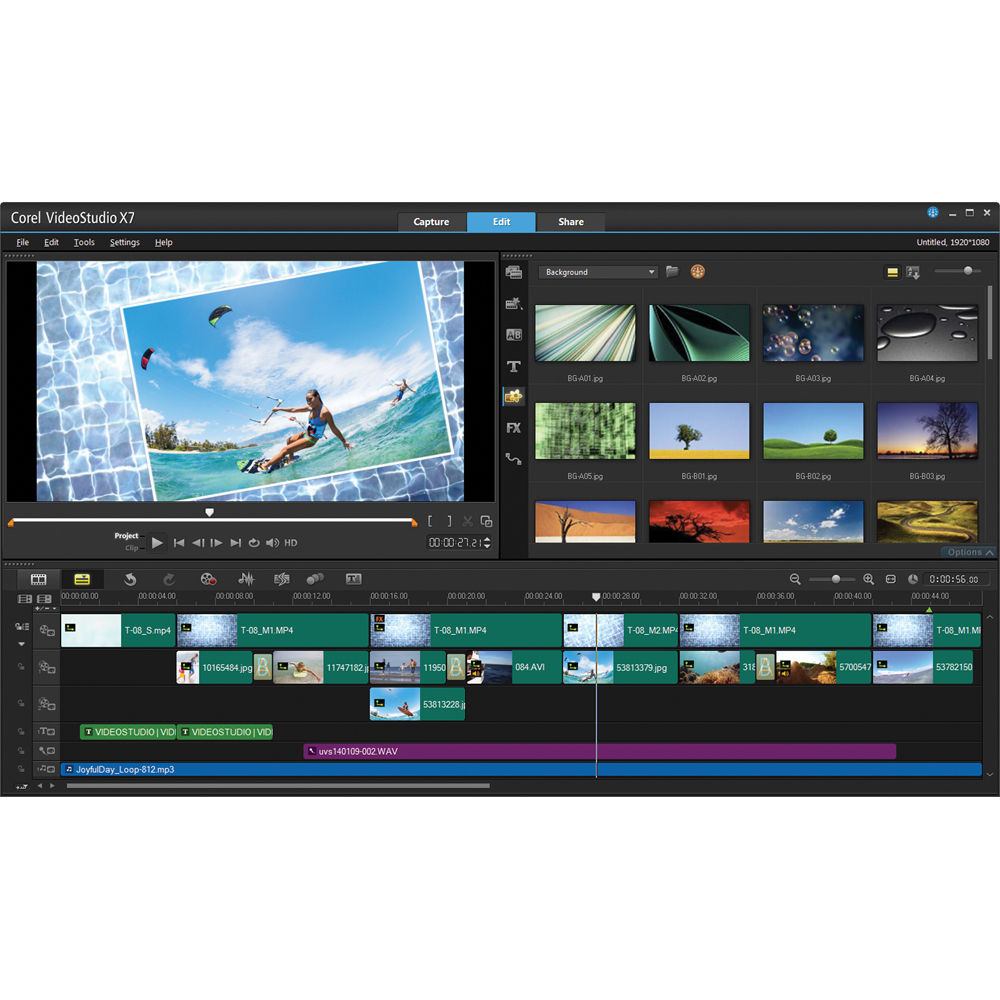 Corel Videostudio Pro X7 Video Editing Software Esdvsprx7mlam