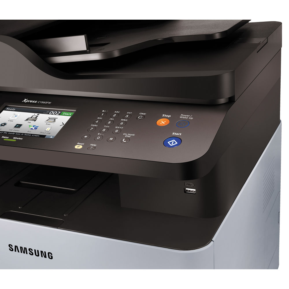 Samsung Xpress C1860fw Color All In One Laser Sl C1860fw Xaa B H