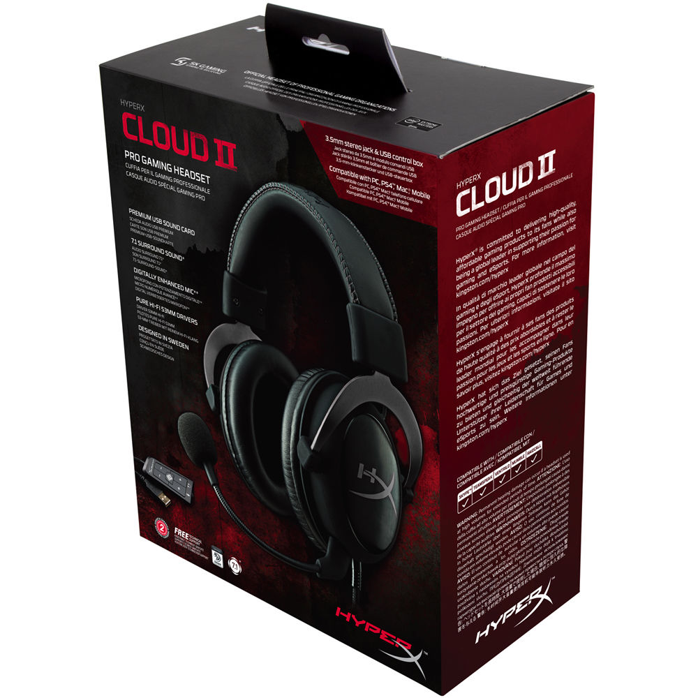 Kingston Hyperx Cloud Ii Gaming Headset Gunmetal Khx Hscp Gm