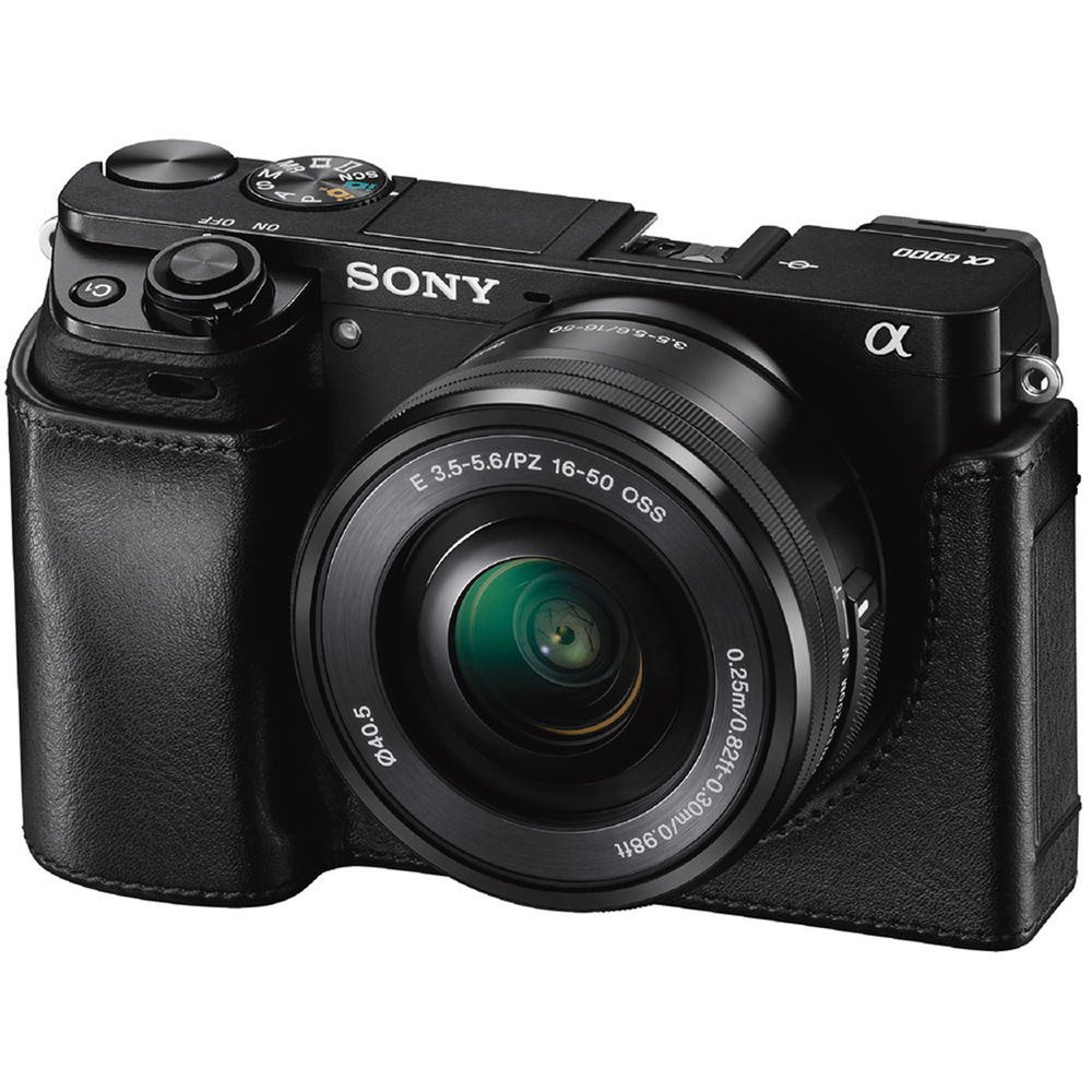 (Black) Alpha Just-fit Camera Body for Sony A6000 Case