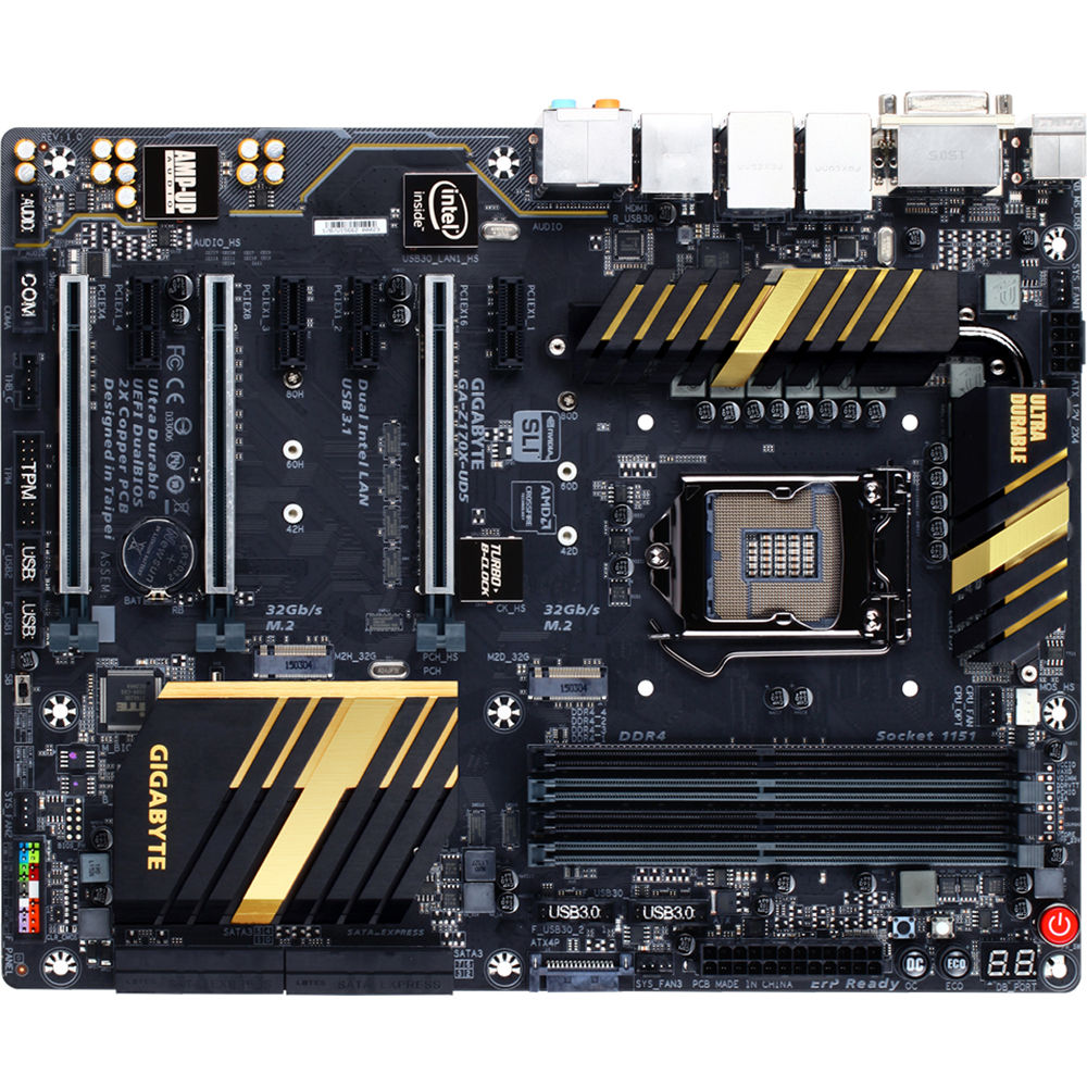 Gigabyte Ga Z170x Ud5 Atx Motherboard Ga Z170x Ud5 B H Photo