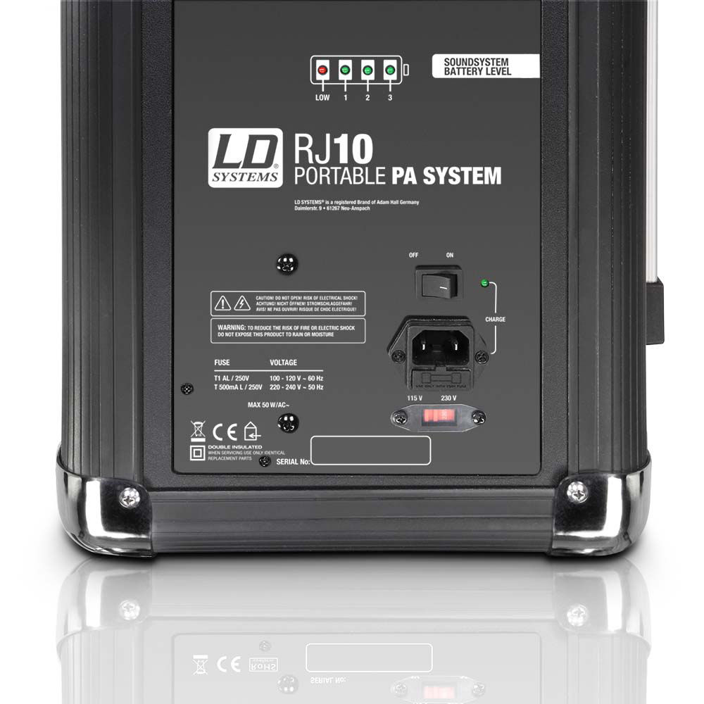 ld rj10 portable pa system