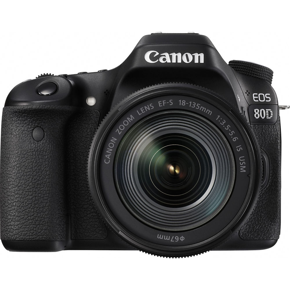 Canon Eos 80d Dslr Camera With 18 135mm Lens 1263c006 B H Photo