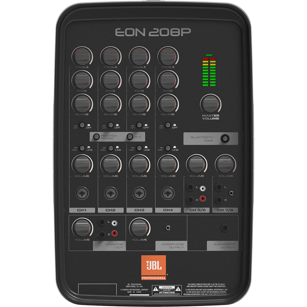 jbl eon 208p specs