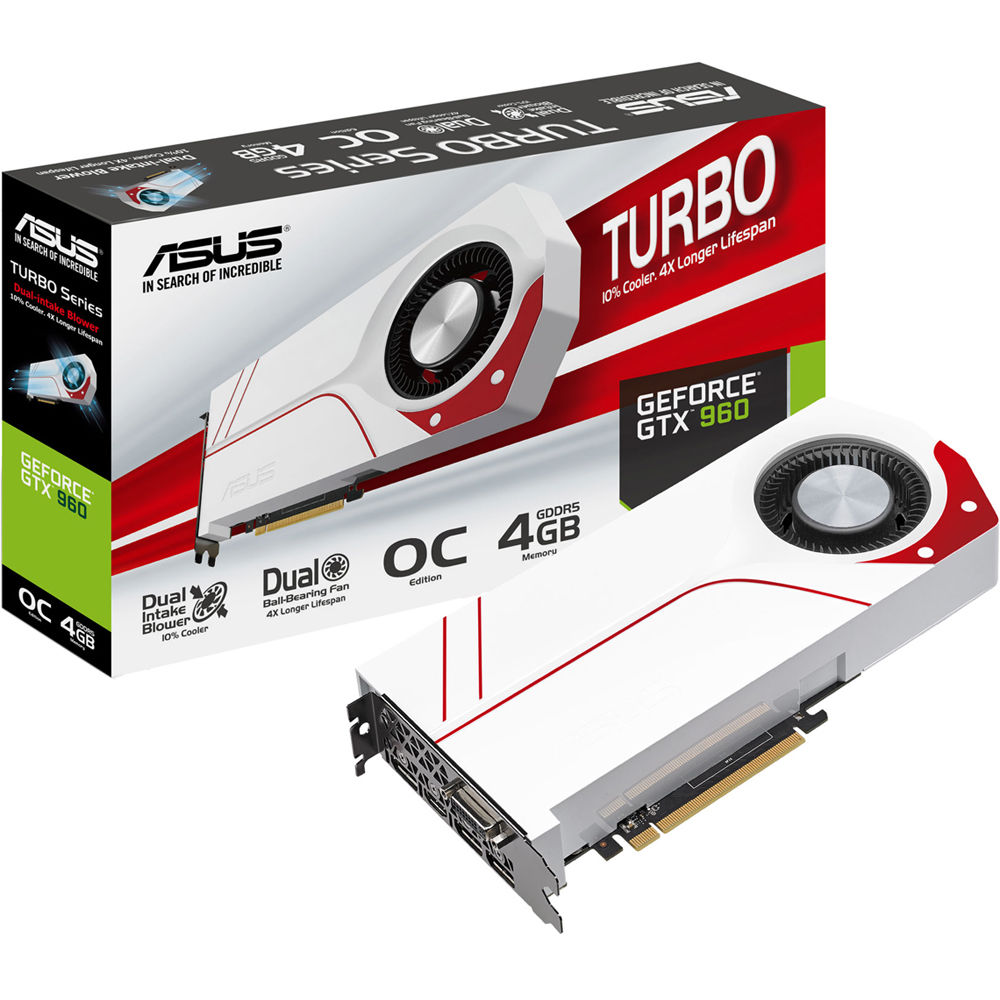 Asus Turbo Geforce Gtx 960 Graphics Card Turbo Gtx960 Oc 4gd5