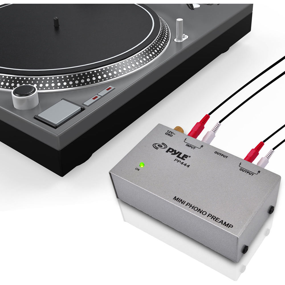 PYLE-PRO PP444 Ultra Compact Phono Turntable Preamp Free Shipping New
