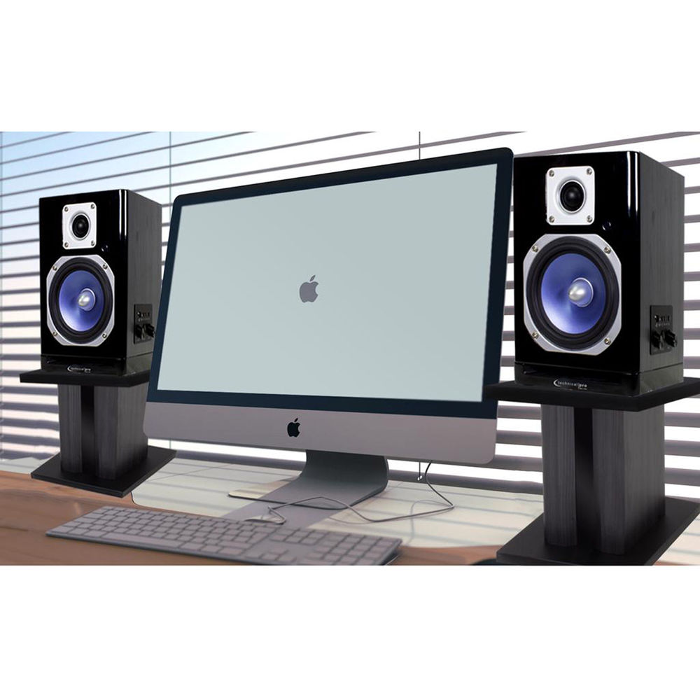 technical pro mb5ministand studio monitor speaker stands