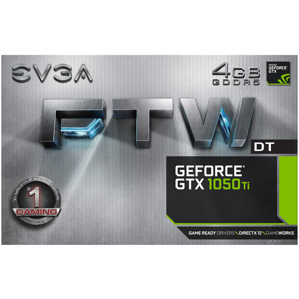 EVGA GeForce GTX 1050 Ti FTW DT GAMING 
