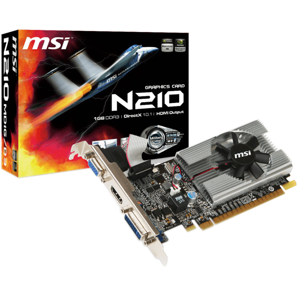 MSI GeForce 210 N210 Graphics Card N210 