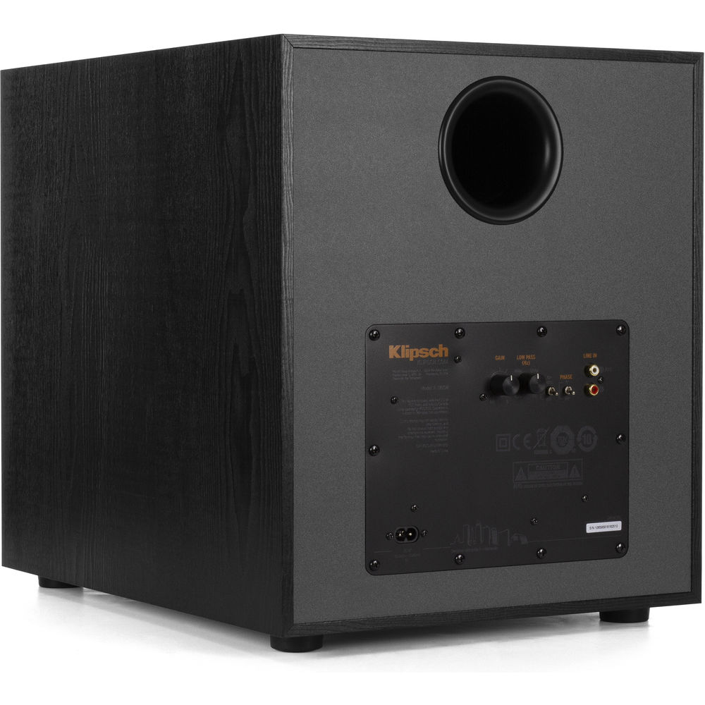 klipsch subwoofer gain settings