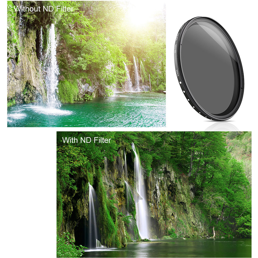 K F Concept Variable Fader Nd2 Nd400 Filter 55mm Kf01 1108 B H
