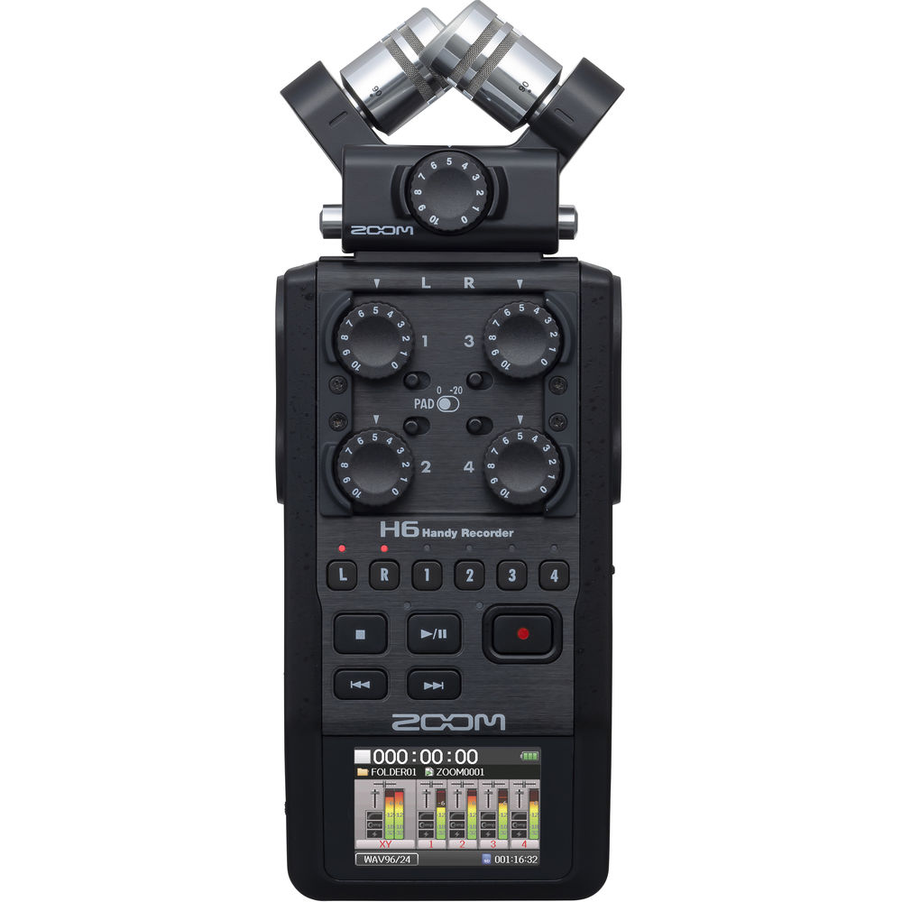 Zoom H6 Recorder Podcast Kit With Rode Procaster Microphone B H