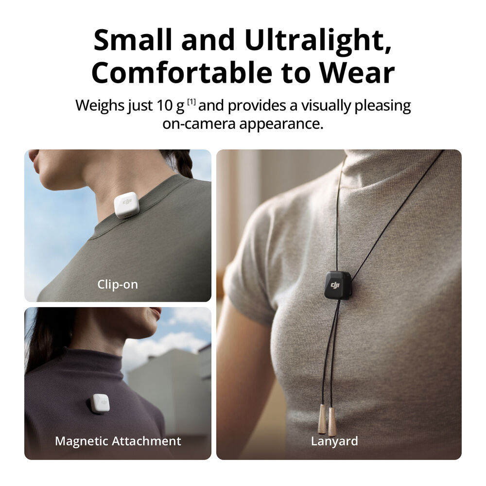 DJI Mic Mini Clip-On Transmitter with Built-In Microphone 2.4 GHz, Infinity 15 1732613644 IMG 2381065