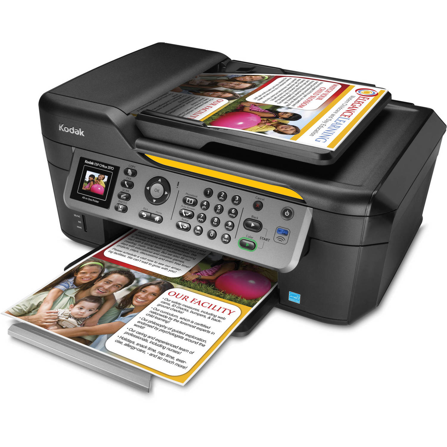 cant get my kodak esp office 2150 printer to print