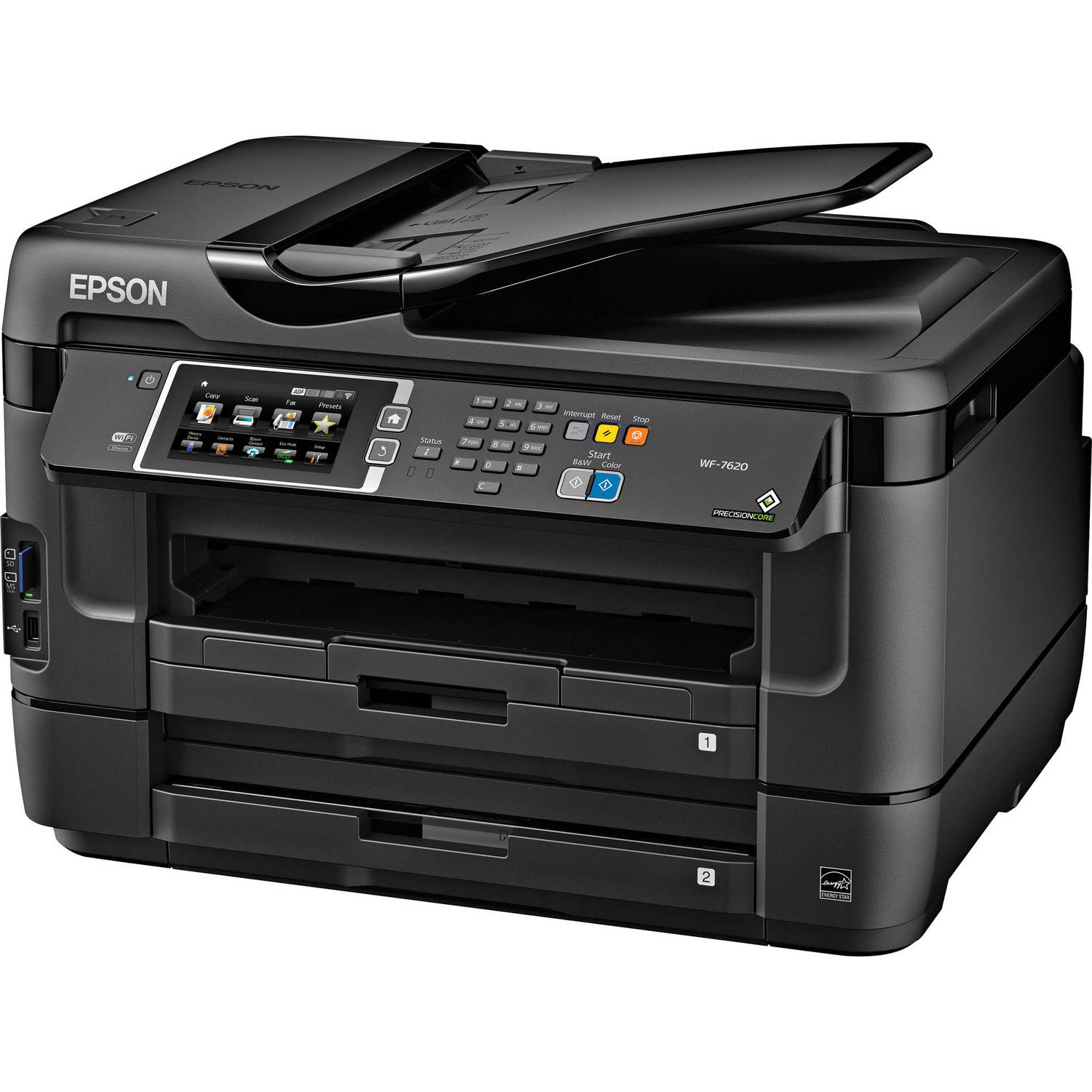 Epson Workforce Wf 7620 Wireless Color All In One C11cc97201 B H