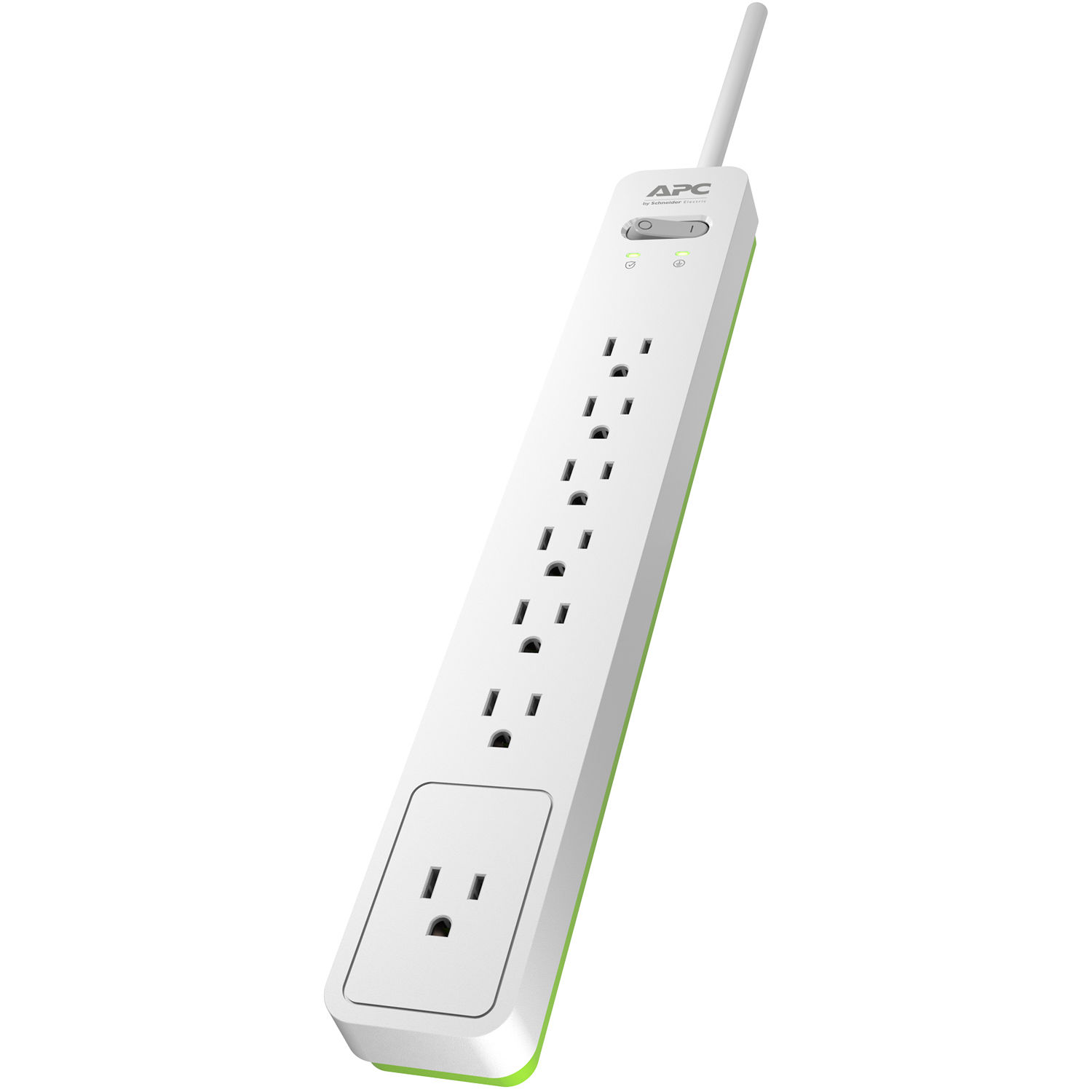 Apc Essential Surgearrest 7 Outlet Surge Protector Pe76w B H