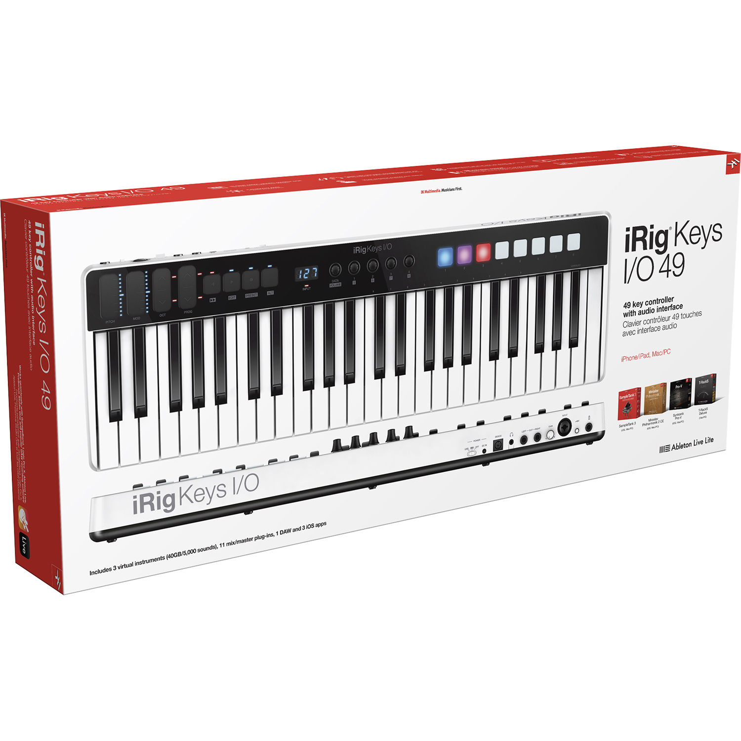 Ik Multimedia Irig Keys I O Ip Irig Keysio49 In B H Photo Video