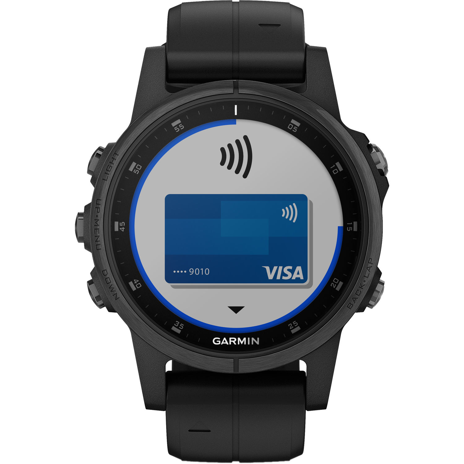 garmin fenix 5s plus black sapphire with black band multisport gps