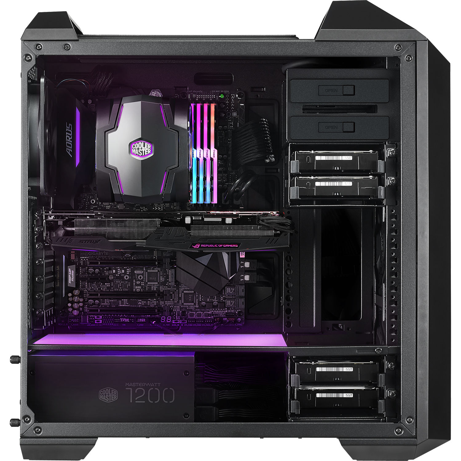 Cooler Master Mastercase Mc500 Mid Tower Case Mcm M500 Kg5n S00