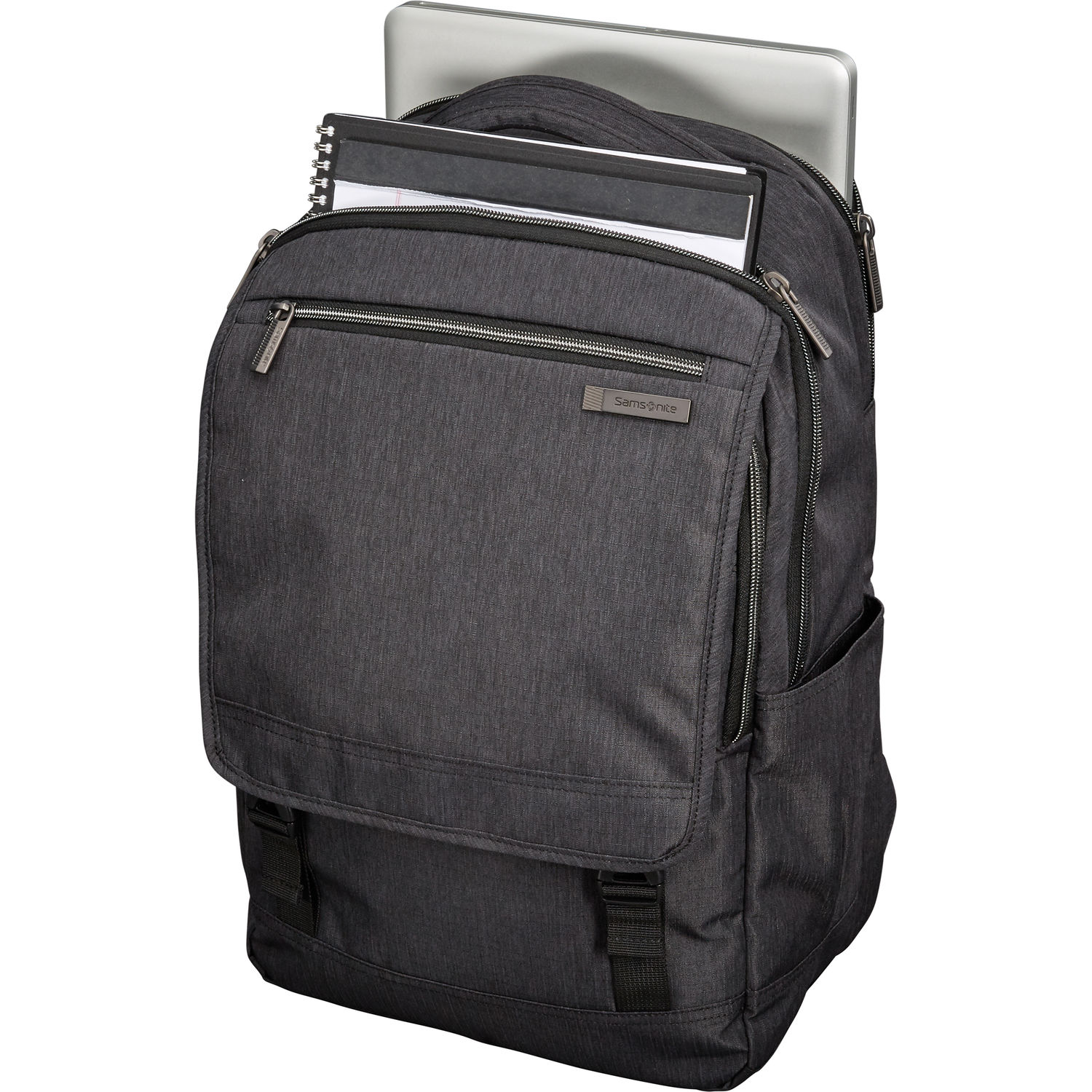 samsonite leather backpack