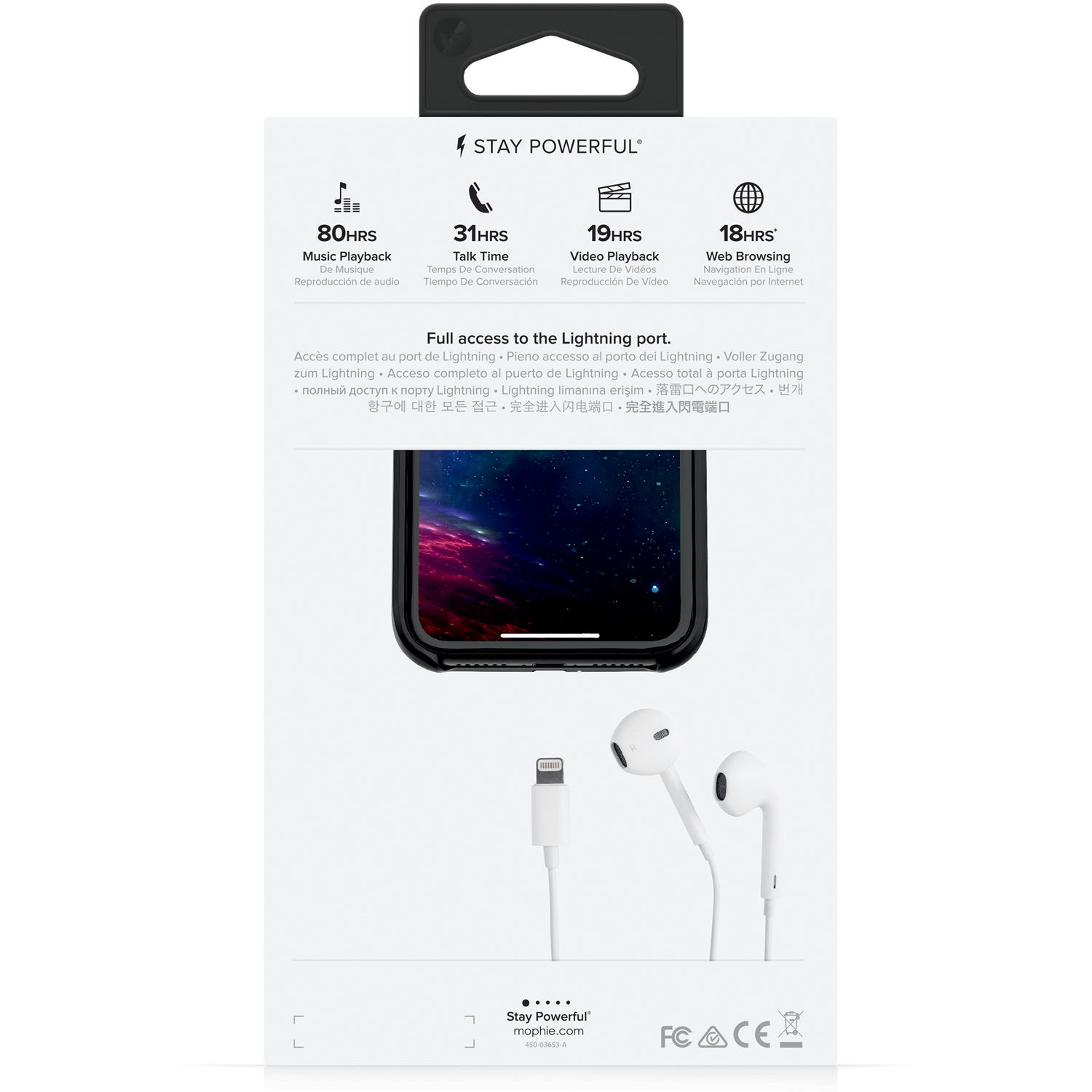 Mophie Juice Pack Access For Iphone Xr Black 401002821 B H