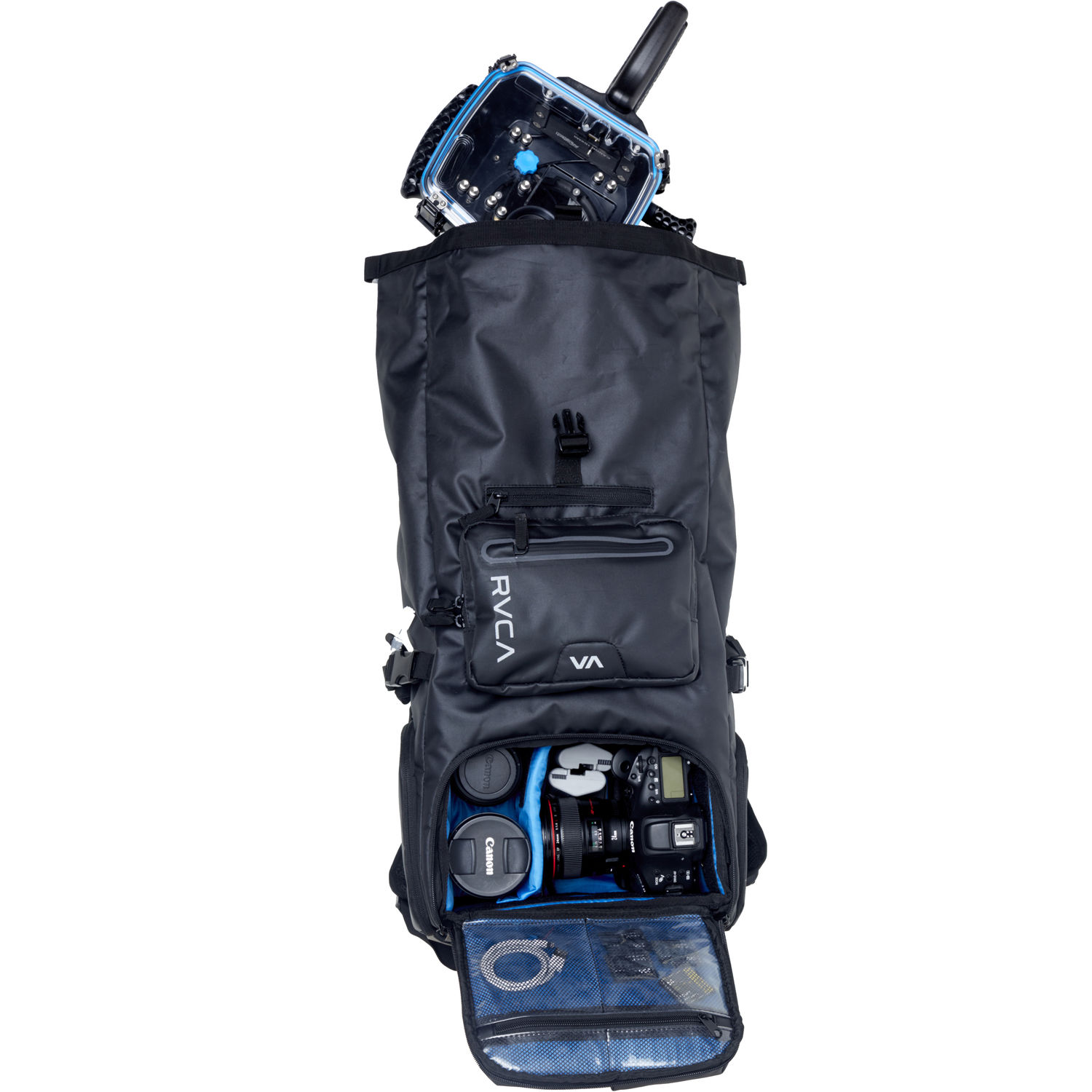 rvca weld surf camera backpack