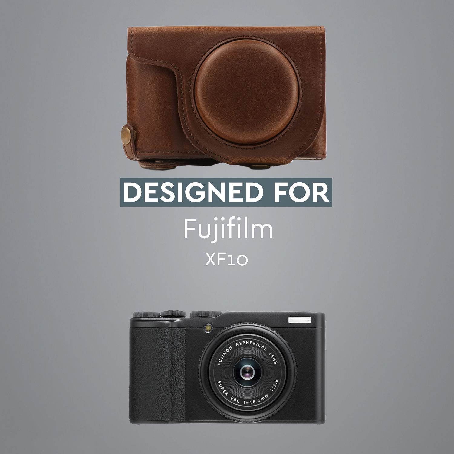 MegaGear Fujifilm XF10 Ever Ready Leather Camera Case and Strap