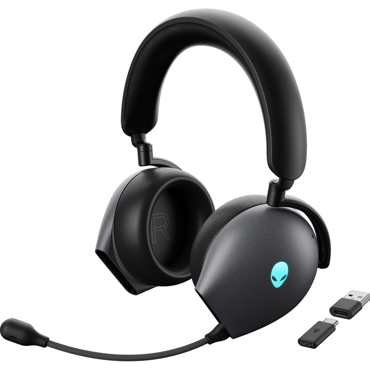 Dell Alienware AW920H Tri-Mode Wireless Gaming Headset (Dark Side of the Moon) — фото 2