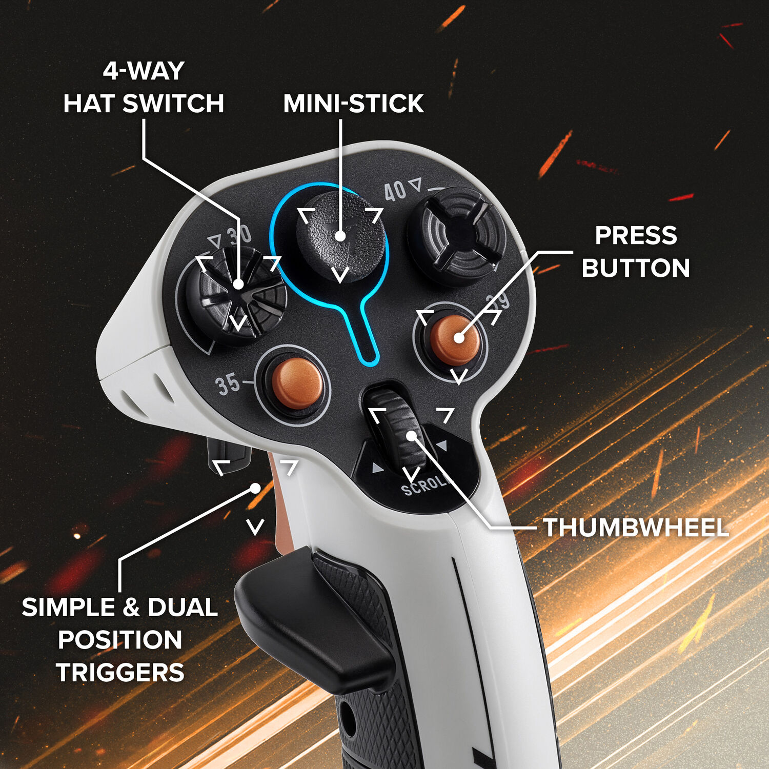 Thrustmaster Sol-R 2 Hosas Space Sim Duo Flightstick System — фото 3