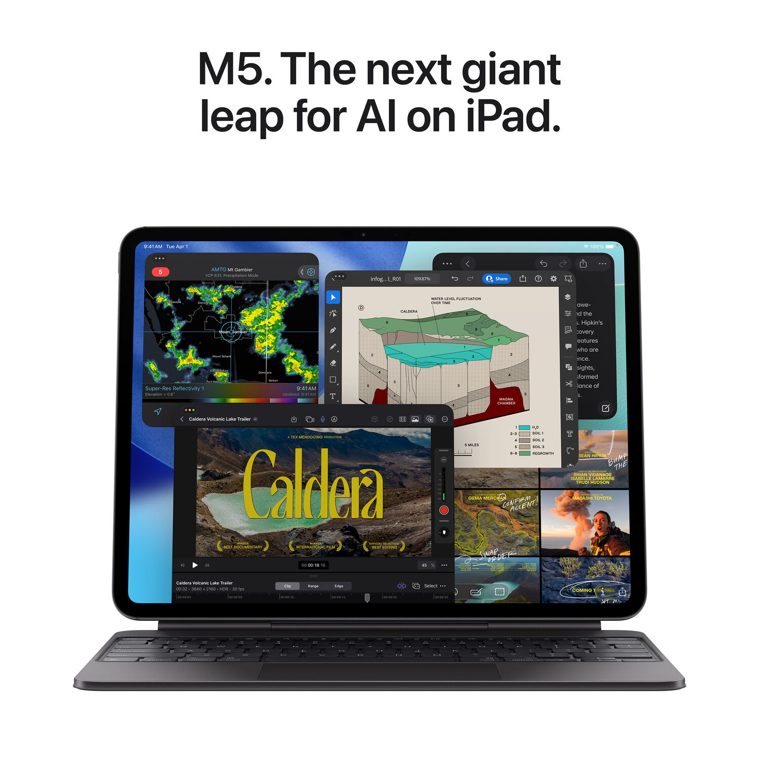 Apple 13" iPad Pro M5 Chip (Nano-Texture Glass, 2TB, Wi-Fi + Cellular, Silver) — фото 4
