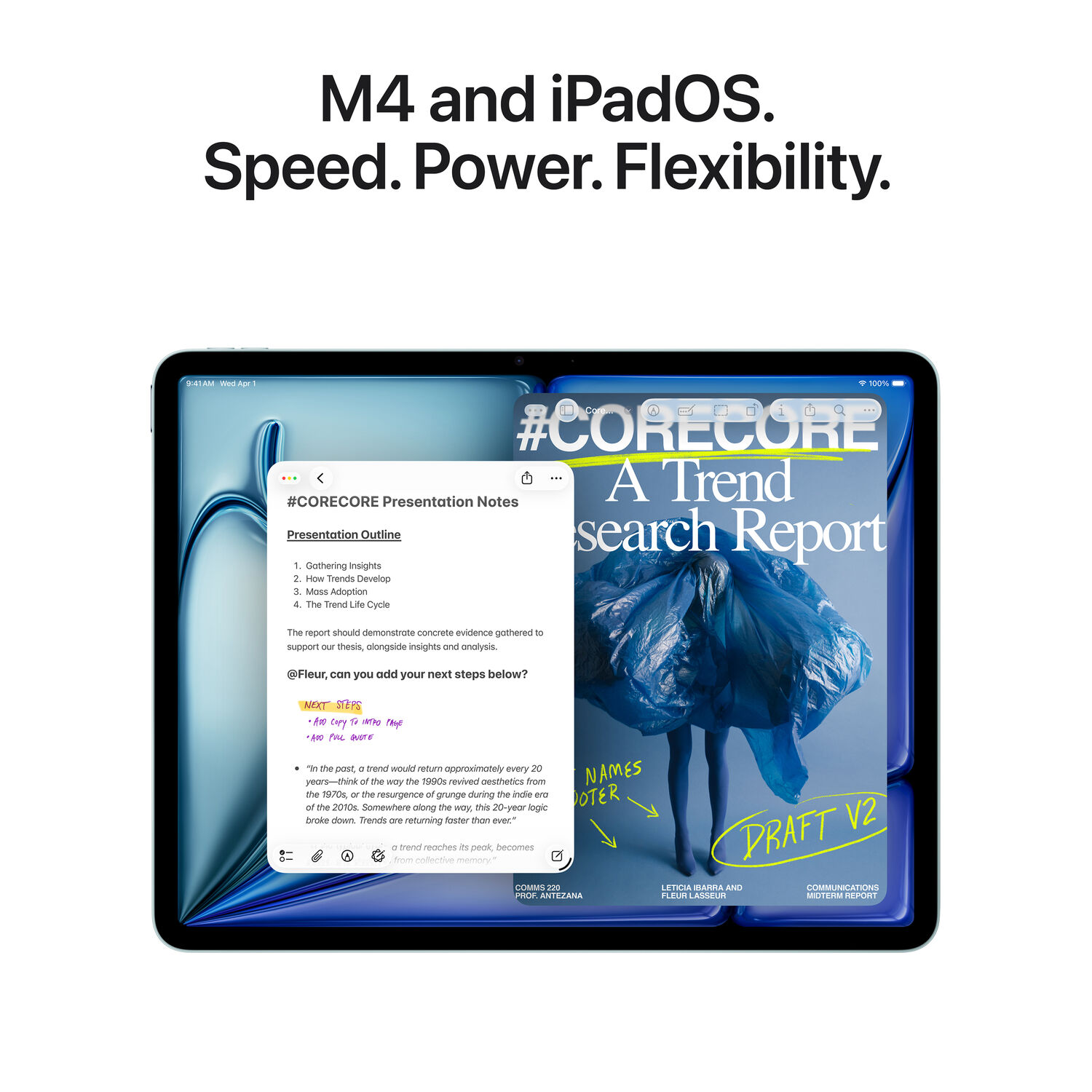 Apple 13" iPad Air (M4, 256GB, Wi-Fi Only, Starlight) — фото 4