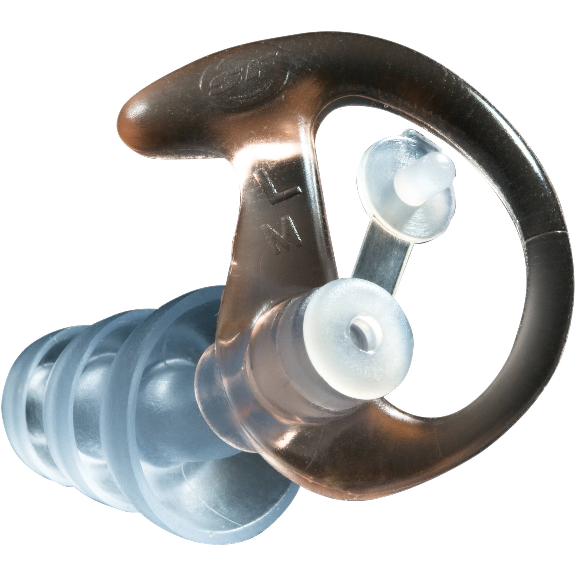 SureFire EP4-MPR EP4 Sonic Defender Earplugs Clear Triple Flanged Earplugs Med 1
