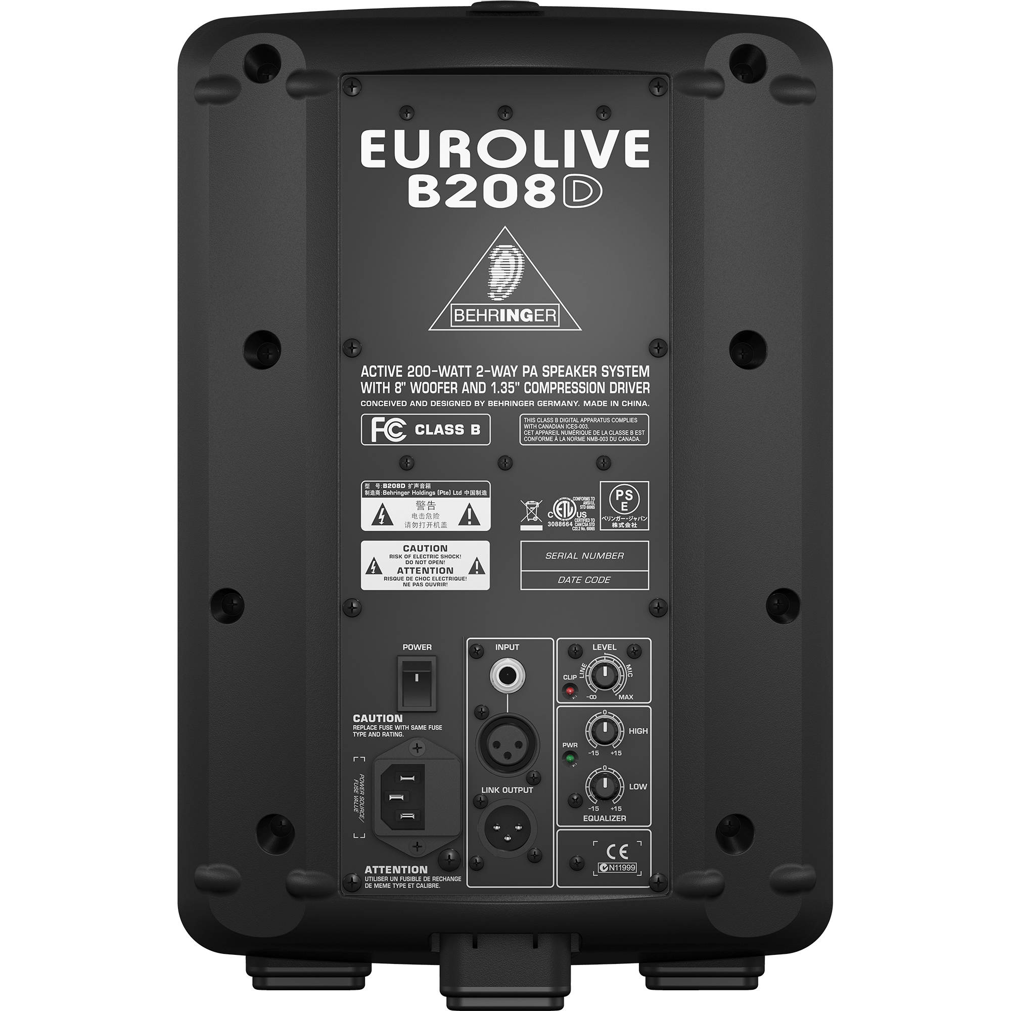 behringer eurolive b208