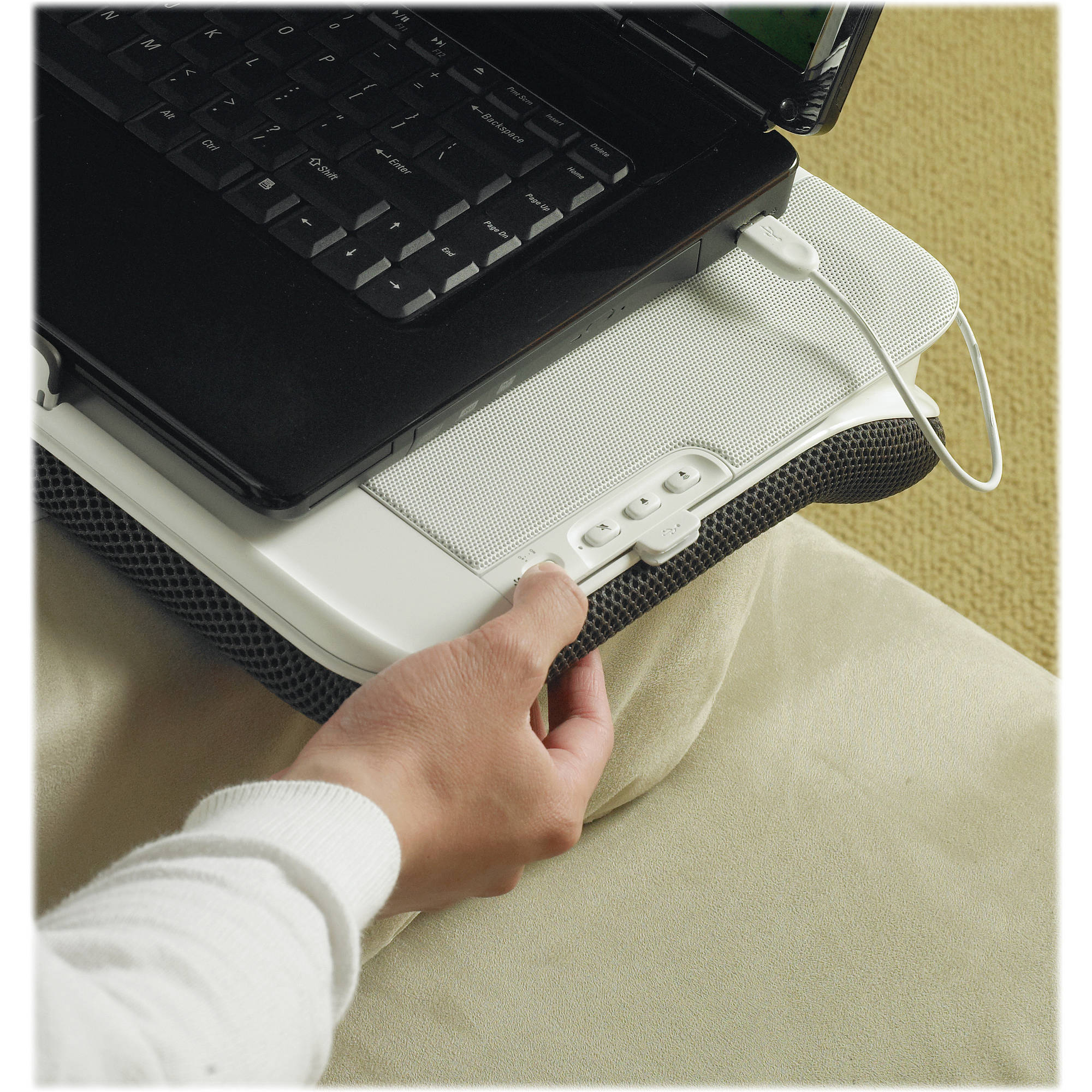 logitech speaker lapdesk n700