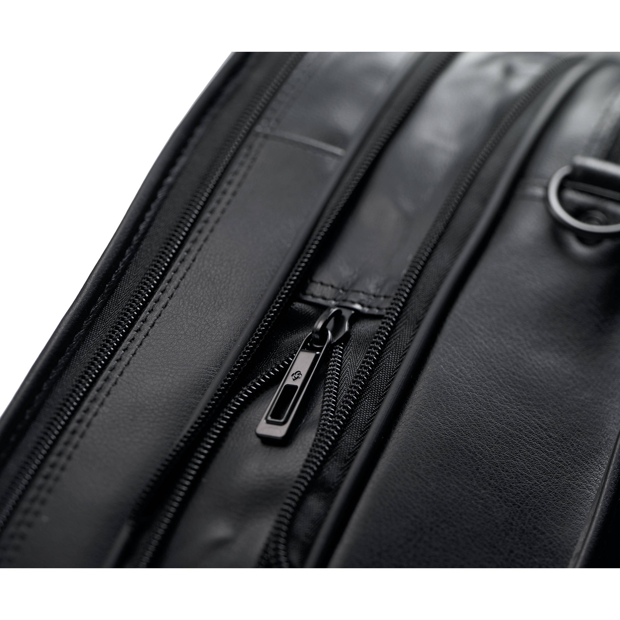 samsonite leather expandable business case