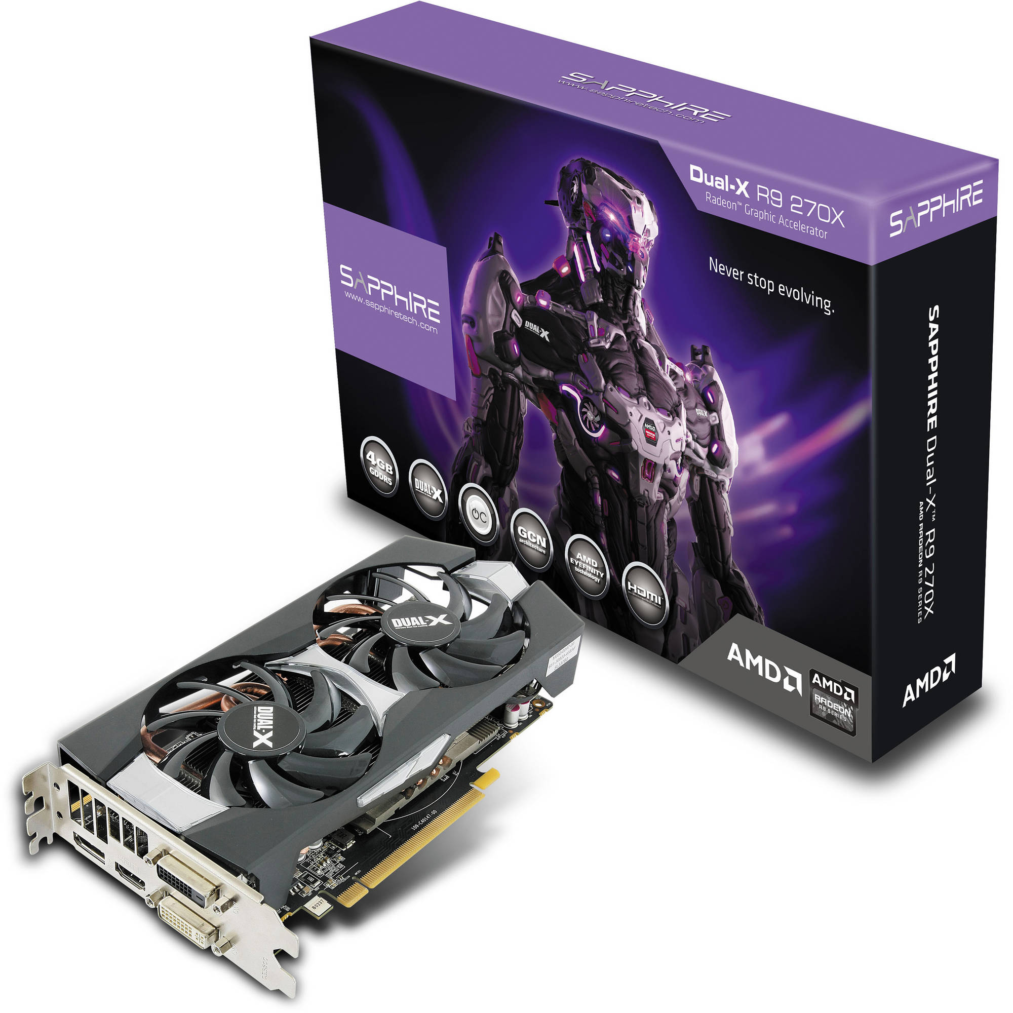 Sapphire Radeon R9 270x Dual X Edition Graphics Card