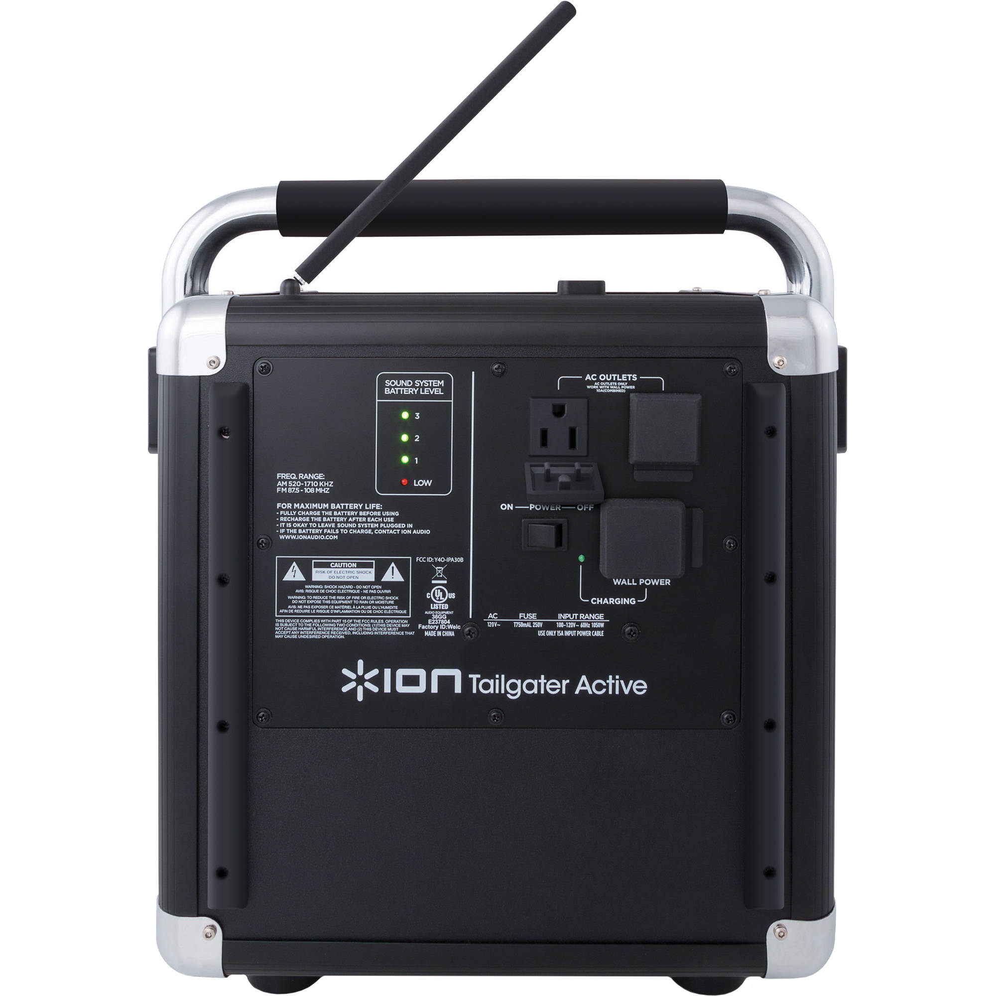 ion tailgater battery life