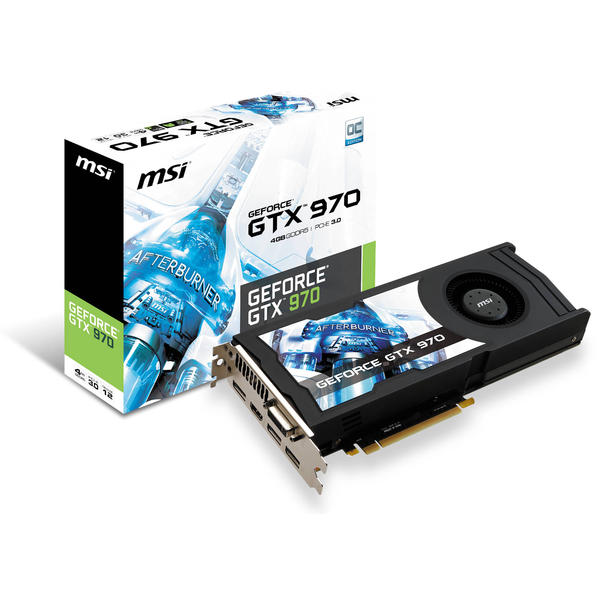 Msi Geforce Gtx 970 Overclocked Graphics Card Gtx9704gd5oc B H