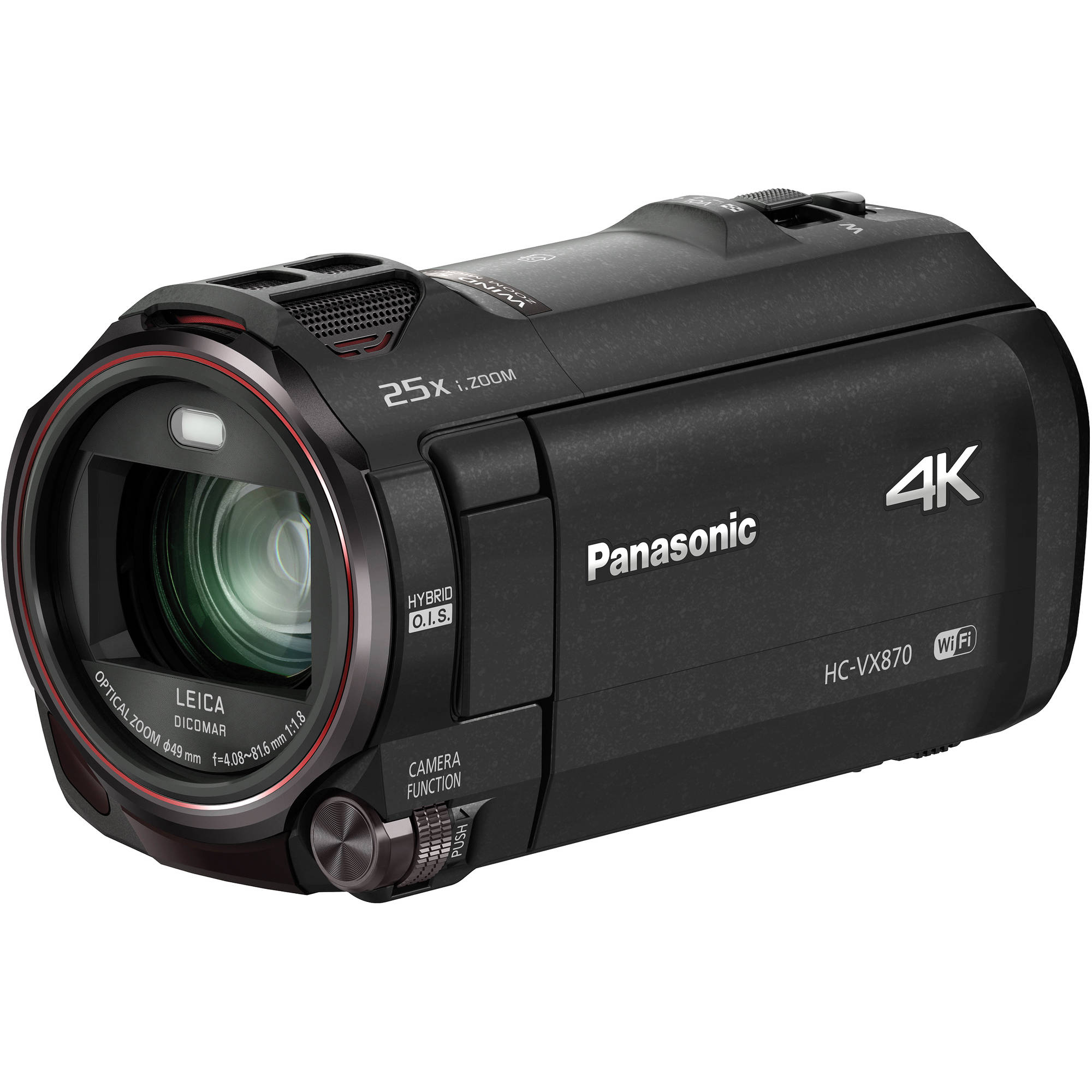 Panasonic Hc Vx870k 4k Ultra Hd Camcorder Hc Vx870k B H Photo