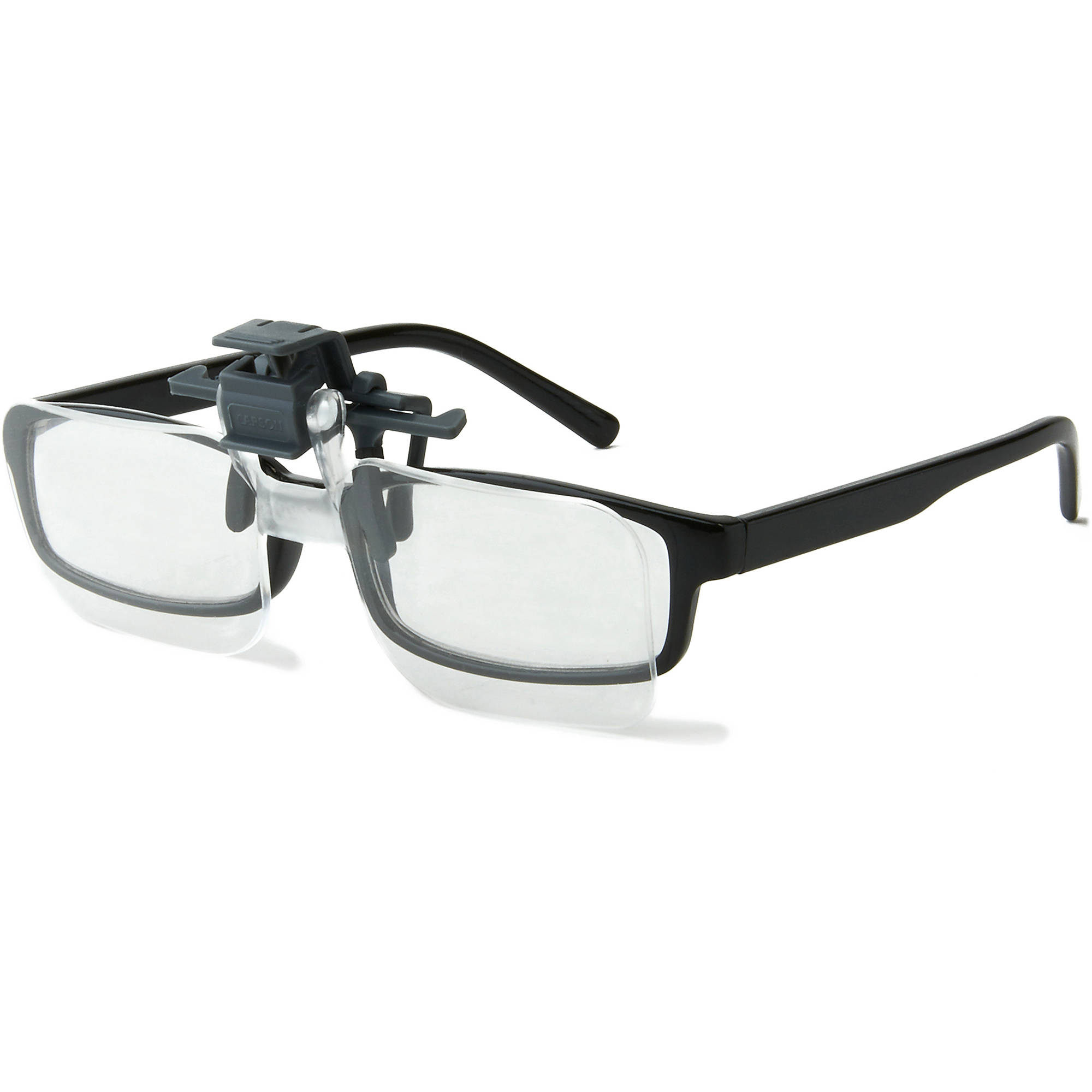 carson optical clip & flip magnifying glasses