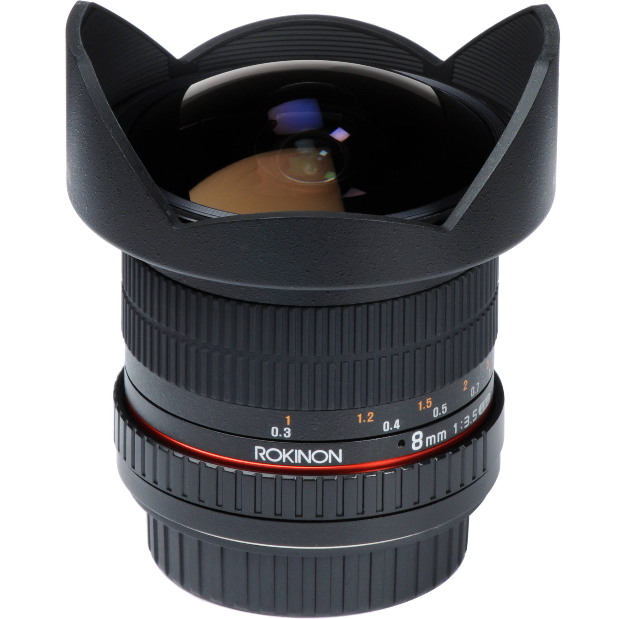 Rokinon HD8M-N 8mm f/3.5 HD Fisheye Lens with Auto Aperture Chip and