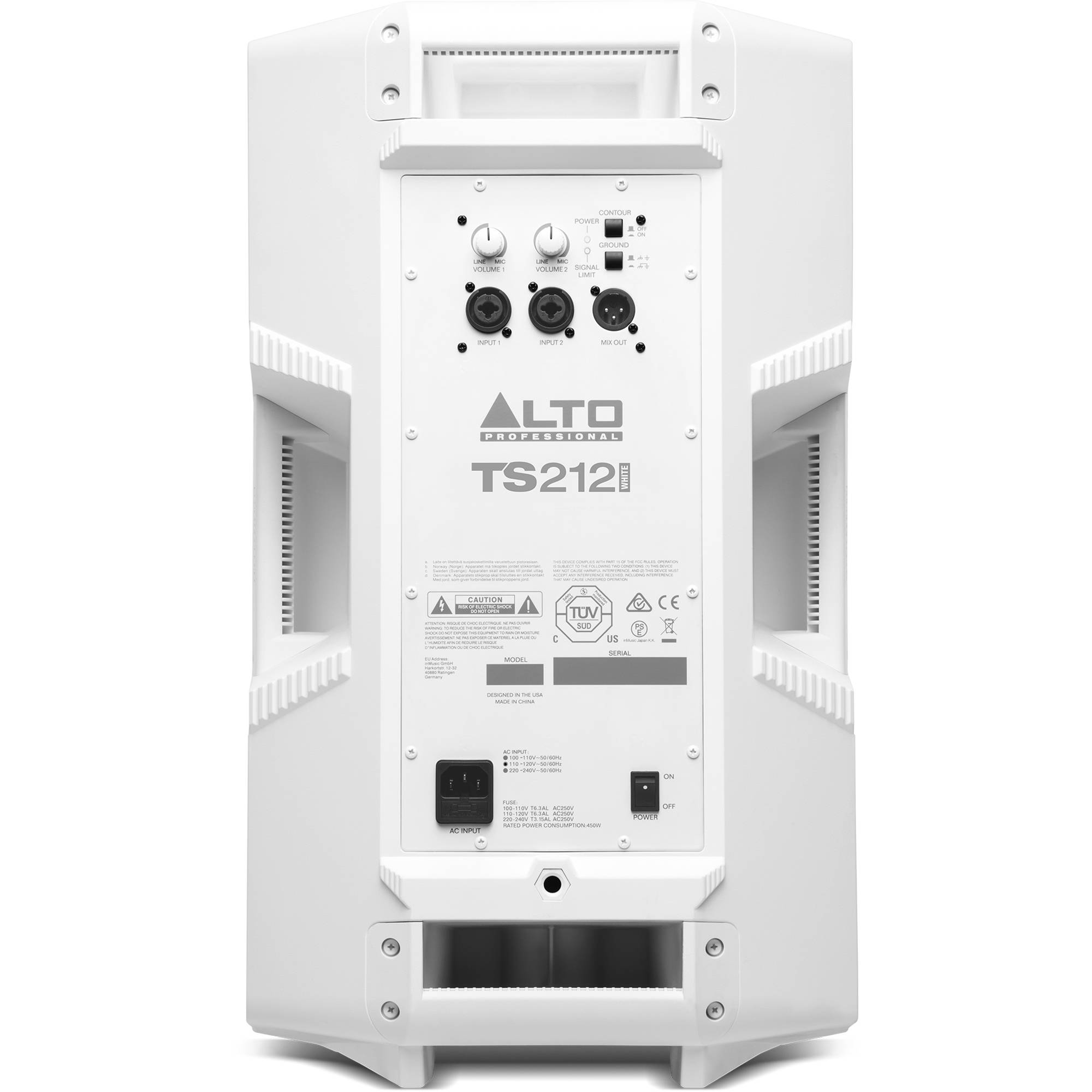 alto ts212 specs