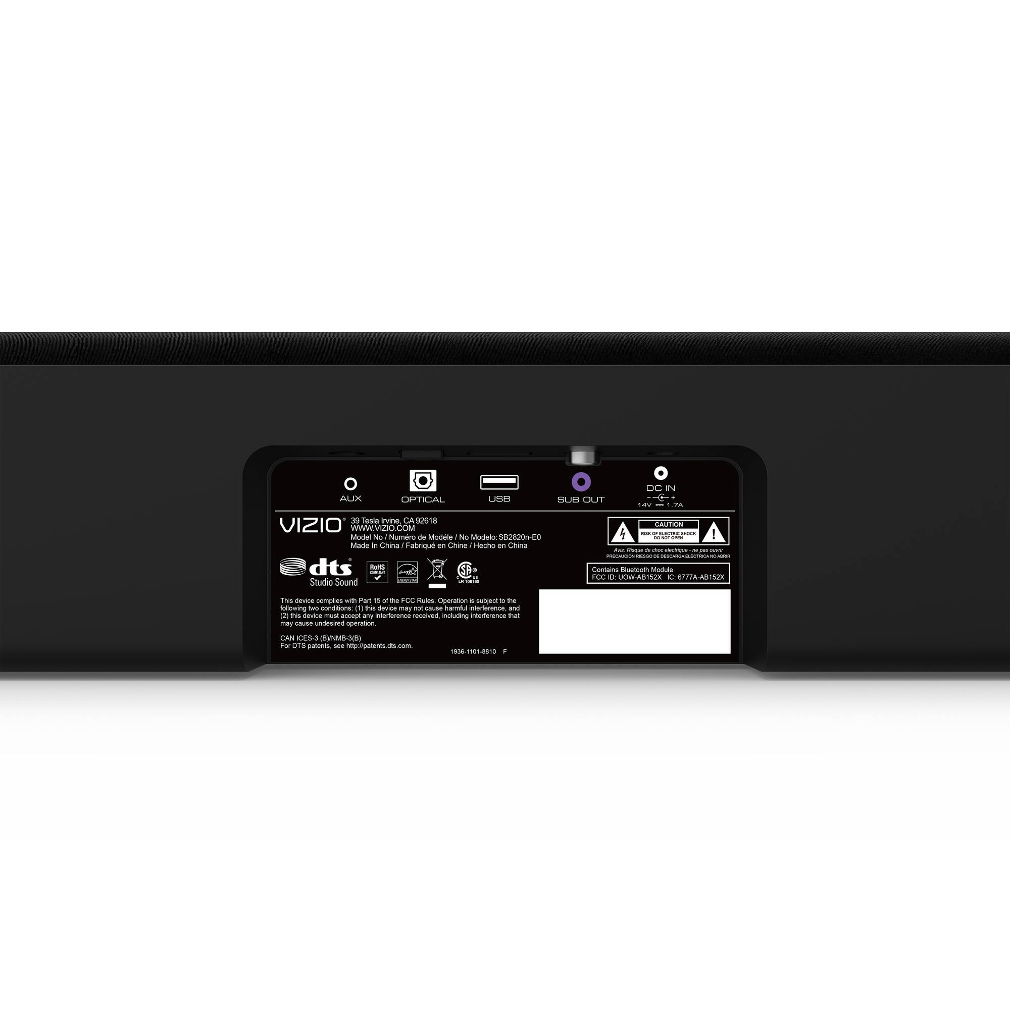 vizio 28 2.0 soundbar