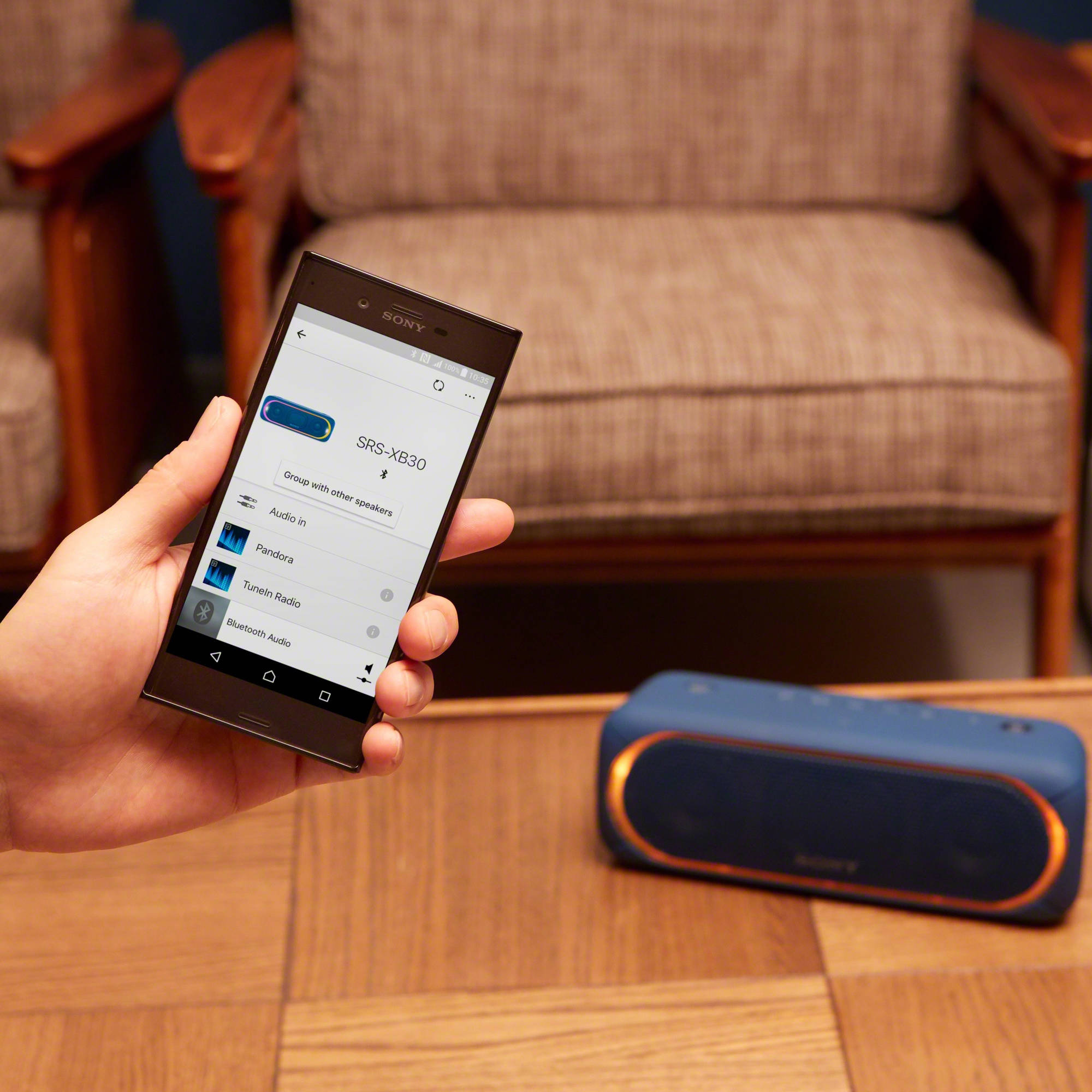 sony srs xb30 light control