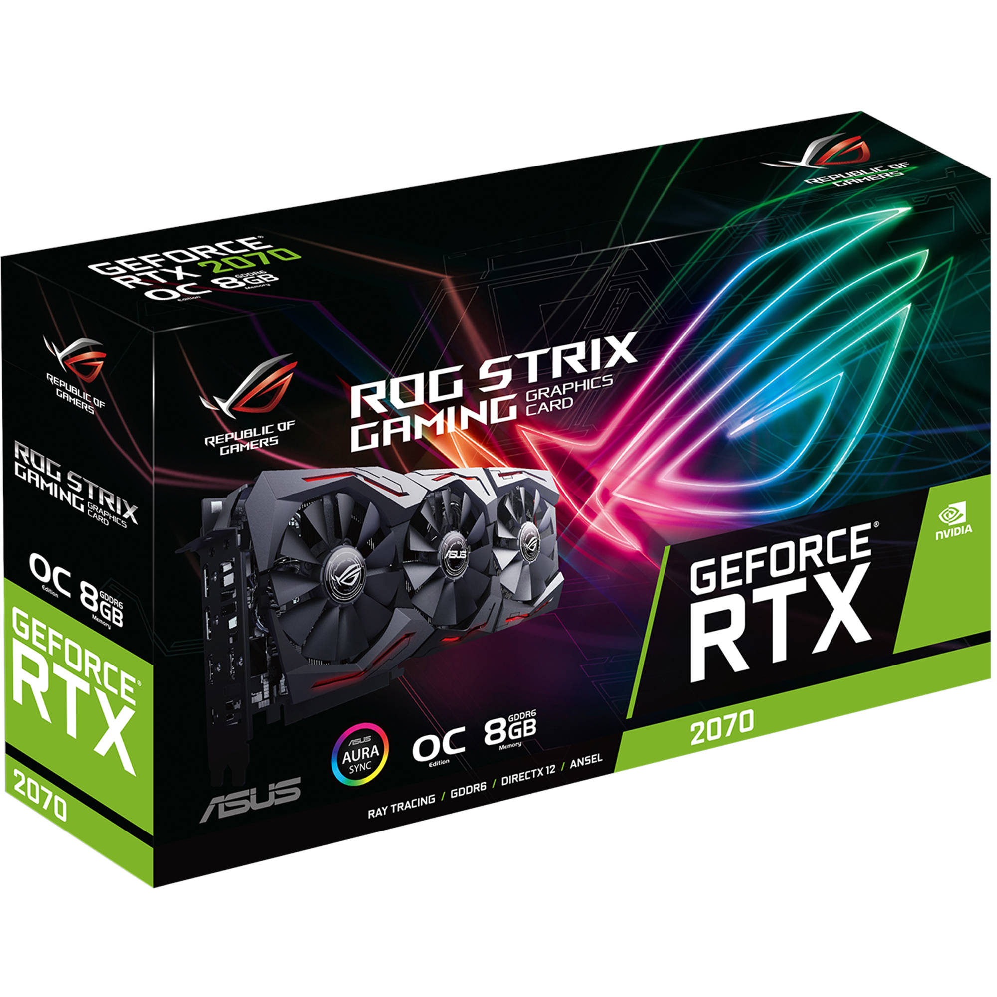 Asus Republic Of Gamers Strix Geforce Rog Strix Rtx70 O8g Gam